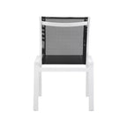 Meridian Furniture, Chaises de salle à manger d'extérieur Nizuc en tissu maillé résistant à l'eau, lot de 2
