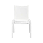 Meridian Furniture, Chaises de salle à manger d'extérieur Nizuc en tissu maillé résistant à l'eau, lot de 2