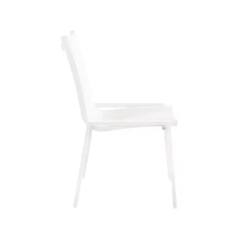 Meridian Furniture, Chaises de salle à manger d'extérieur Nizuc en tissu maillé résistant à l'eau, lot de 2