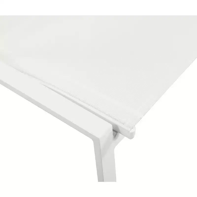Meridian Furniture, Chaises de salle à manger d'extérieur Nizuc en tissu maillé résistant à l'eau, lot de 2