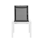 Meridian Furniture, Chaises de salle à manger d'extérieur Nizuc en tissu maillé résistant à l'eau, lot de 2