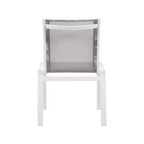 Meridian Furniture, Chaises de salle à manger d'extérieur Nizuc en tissu maillé résistant à l'eau, lot de 2