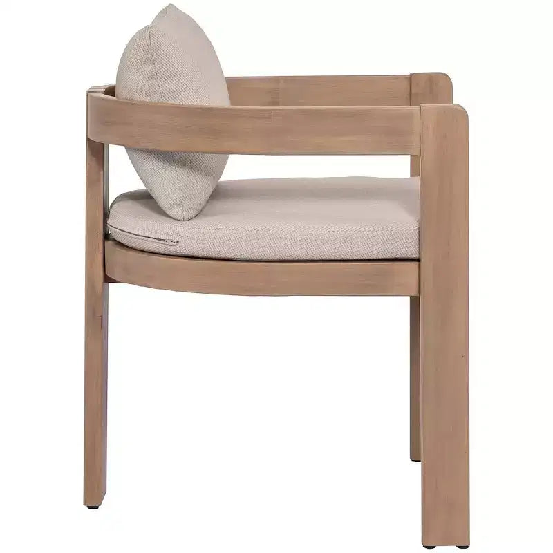 Meridian Furniture, Sedia da pranzo da esterno imbottita in tessuto resistente all'acqua Newport