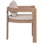 Meridian Furniture, Sedia da pranzo da esterno imbottita in tessuto resistente all'acqua Newport