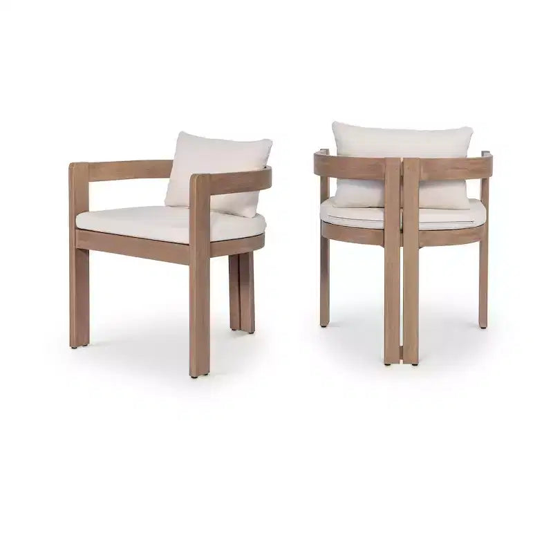 Meridian Furniture, Sedia da pranzo da esterno imbottita in tessuto resistente all'acqua Newport