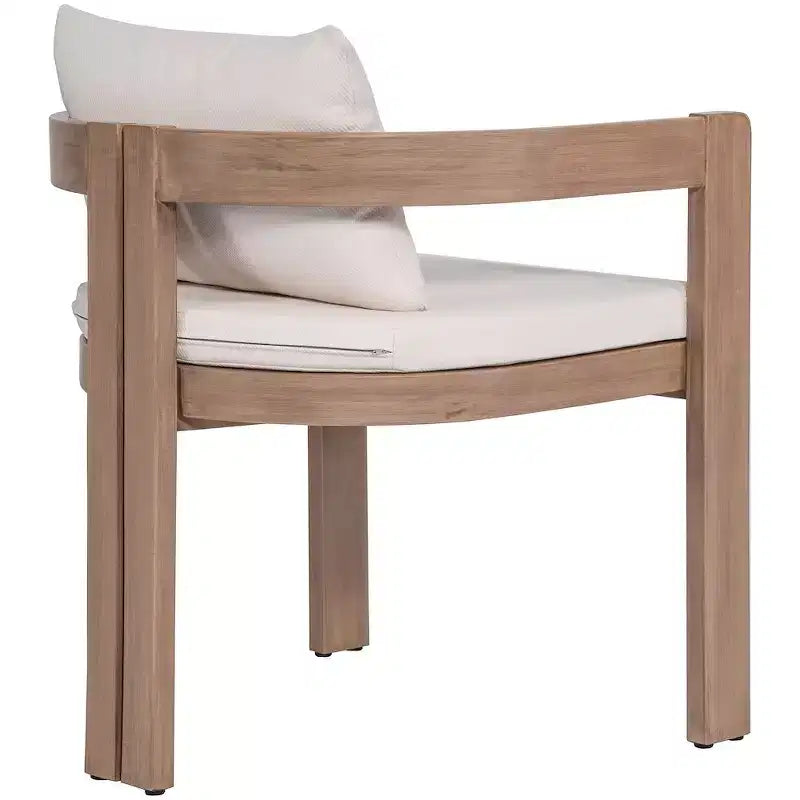 Meridian Furniture, Sedia da pranzo da esterno imbottita in tessuto resistente all'acqua Newport