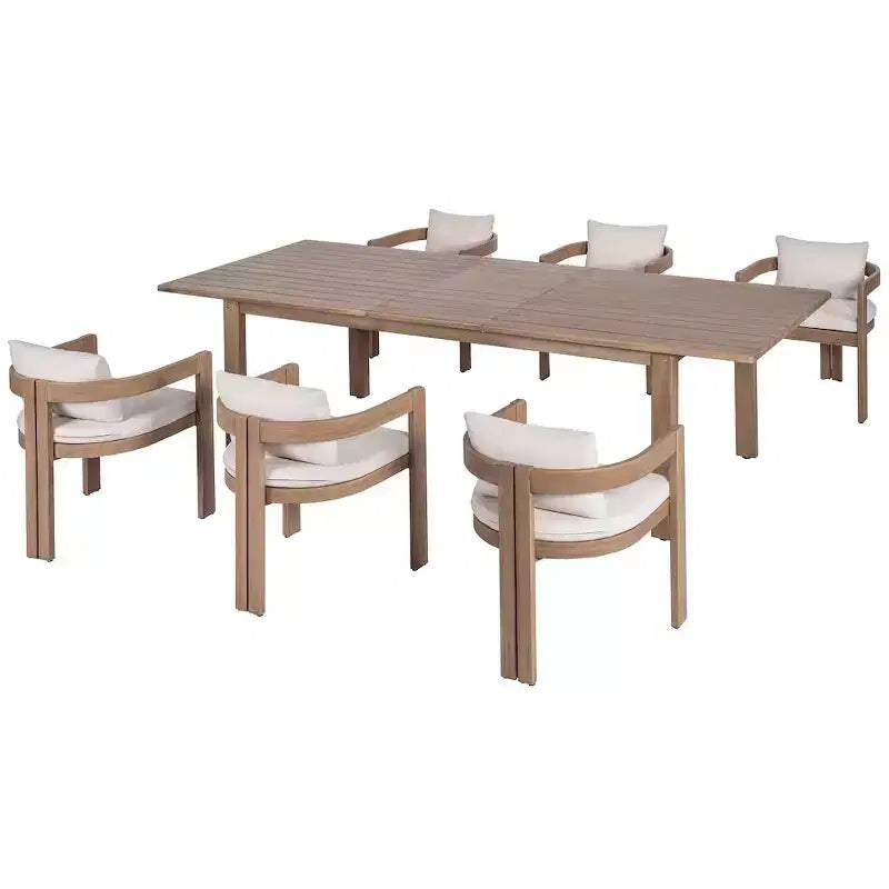Meridian Furniture, Sedia da pranzo da esterno imbottita in tessuto resistente all'acqua Newport
