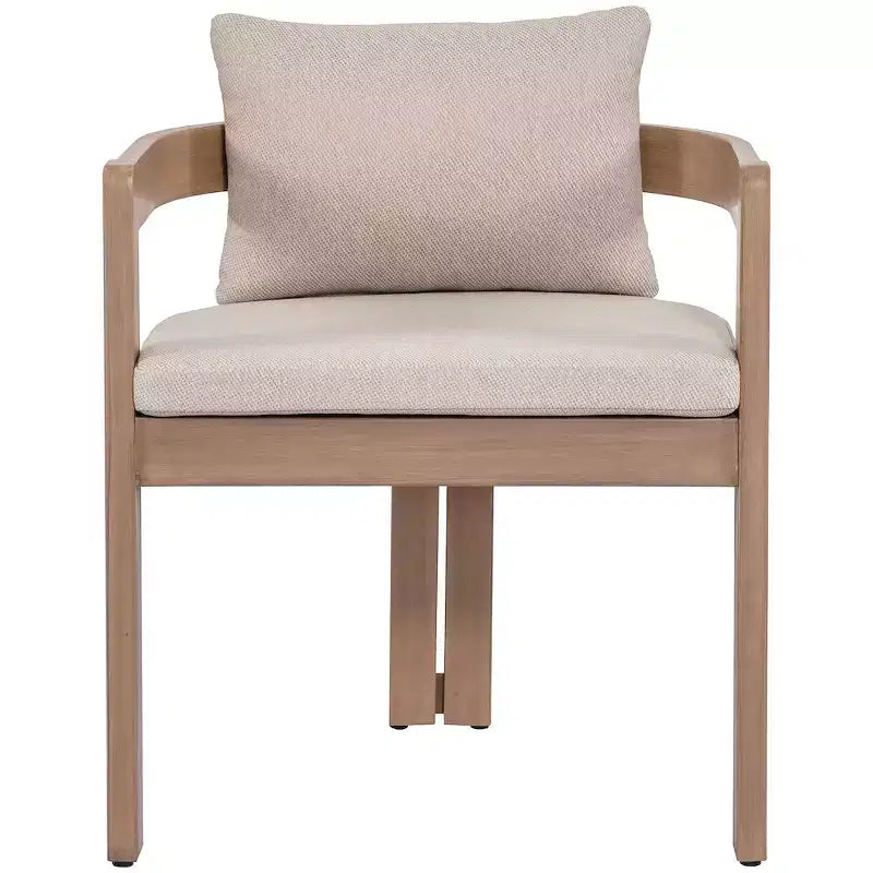 Meridian Furniture, Sedia da pranzo da esterno imbottita in tessuto resistente all'acqua Newport
