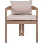 Meridian Furniture, Sedia da pranzo da esterno imbottita in tessuto resistente all'acqua Newport