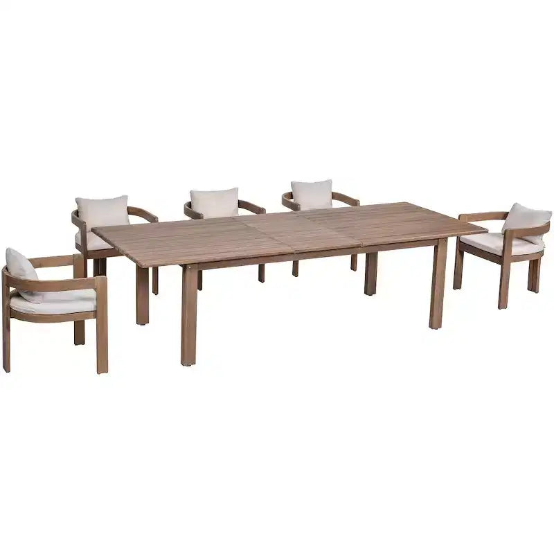 Meridian Furniture, Sedia da pranzo da esterno imbottita in tessuto resistente all'acqua Newport
