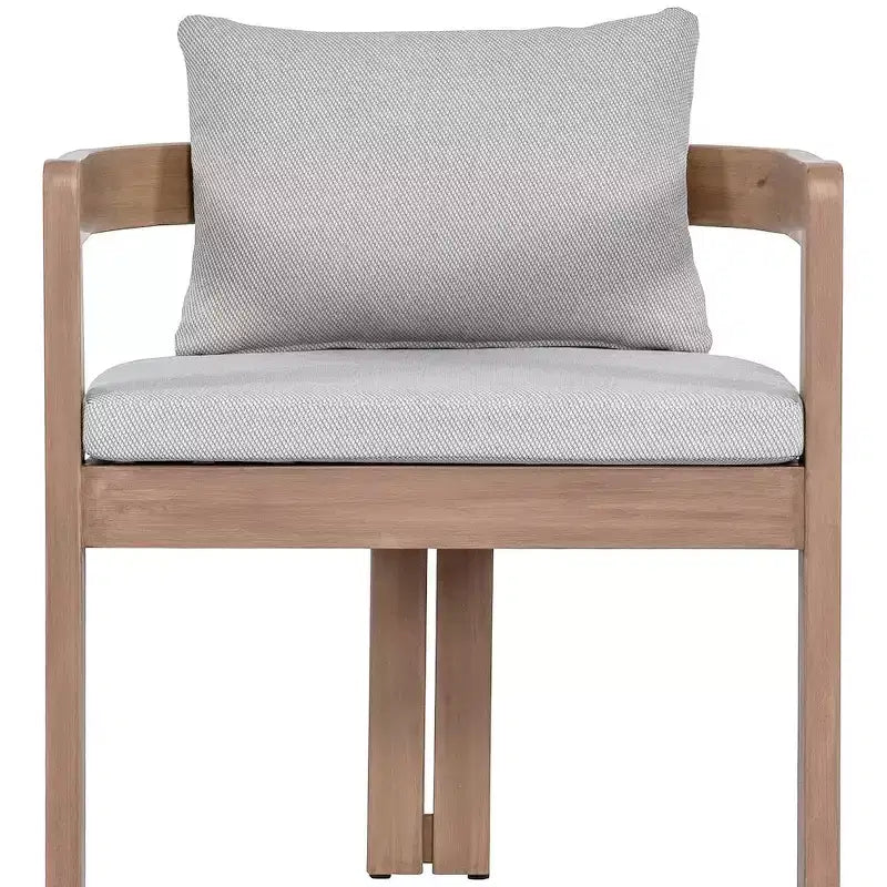 Meridian Furniture, Sedia da pranzo da esterno imbottita in tessuto resistente all'acqua Newport