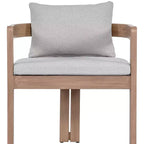 Meridian Furniture, Sedia da pranzo da esterno imbottita in tessuto resistente all'acqua Newport