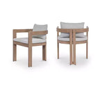 Meridian Furniture, Sedia da pranzo da esterno imbottita in tessuto resistente all'acqua Newport