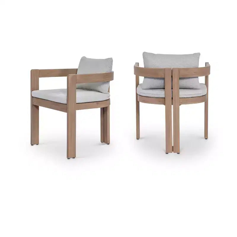 Meridian Furniture, Sedia da pranzo da esterno imbottita in tessuto resistente all'acqua Newport