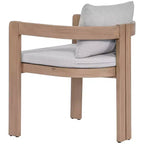 Meridian Furniture, Sedia da pranzo da esterno imbottita in tessuto resistente all'acqua Newport