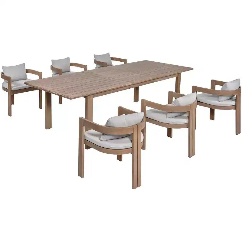 Meridian Furniture, Sedia da pranzo da esterno imbottita in tessuto resistente all'acqua Newport