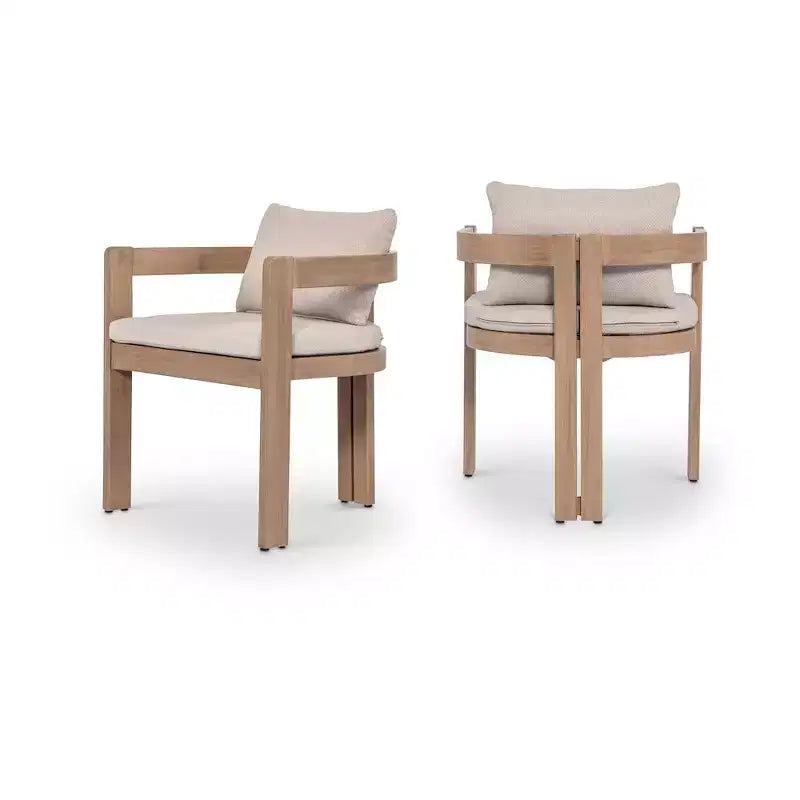 Meridian Furniture, Sedia da pranzo da esterno imbottita in tessuto resistente all'acqua Newport