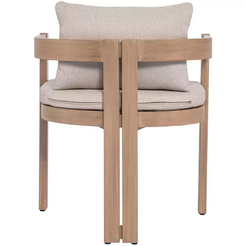 Meridian Furniture, Sedia da pranzo da esterno imbottita in tessuto resistente all'acqua Newport
