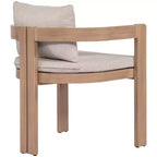 Meridian Furniture, Sedia da pranzo da esterno imbottita in tessuto resistente all'acqua Newport