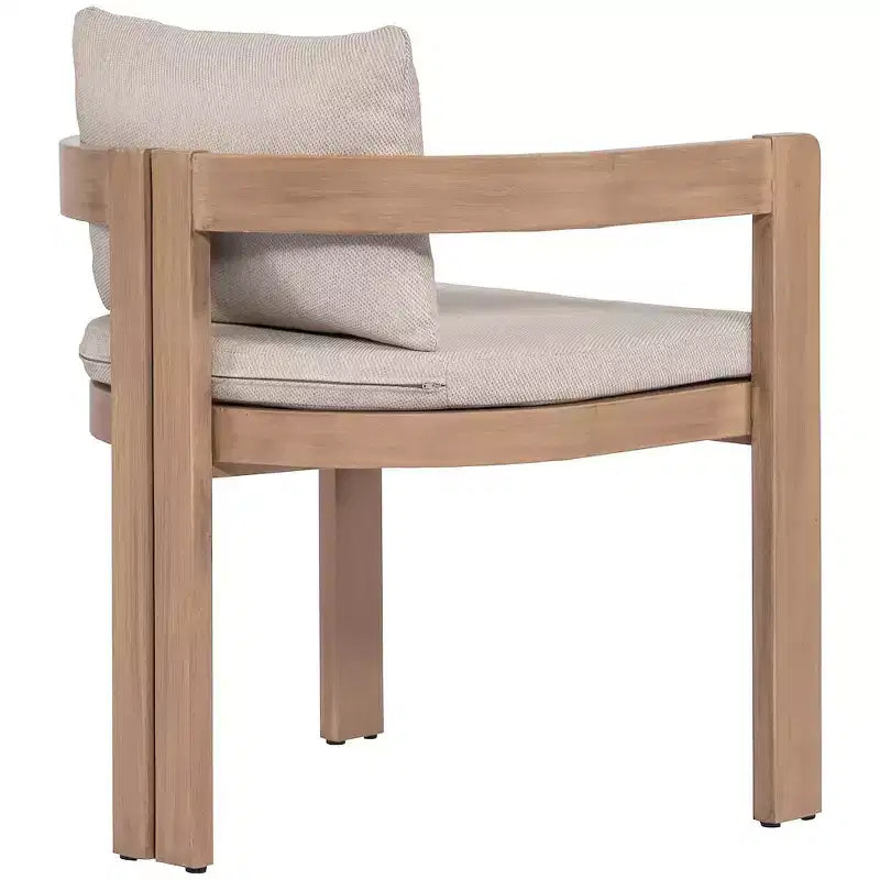 Meridian Furniture, Sedia da pranzo da esterno imbottita in tessuto resistente all'acqua Newport