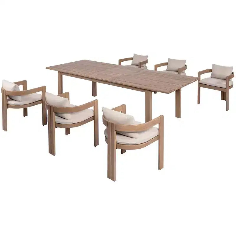 Meridian Furniture, Sedia da pranzo da esterno imbottita in tessuto resistente all'acqua Newport