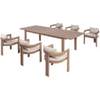 Meridian Furniture, Sedia da pranzo da esterno imbottita in tessuto resistente all'acqua Newport