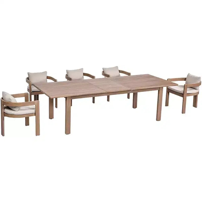 Meridian Furniture, Sedia da pranzo da esterno imbottita in tessuto resistente all'acqua Newport