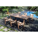 Meridian Furniture, Sedia da pranzo da esterno imbottita in tessuto resistente all'acqua Newport