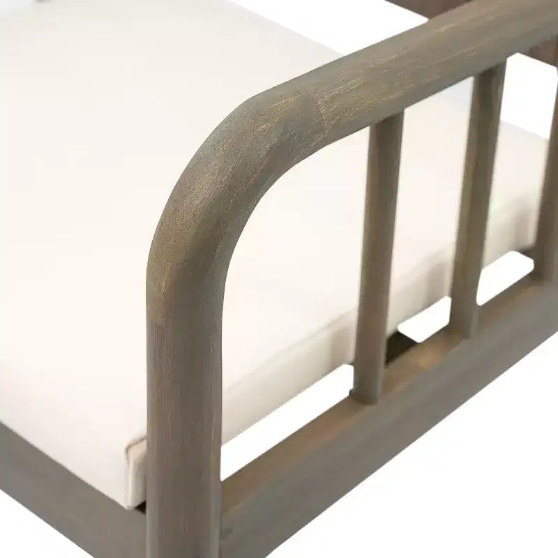 Christopher Knight Home Mara Chaises de salle à manger rustiques d'extérieur en bois d'acacia et rotin avec coussins (lot de 2)