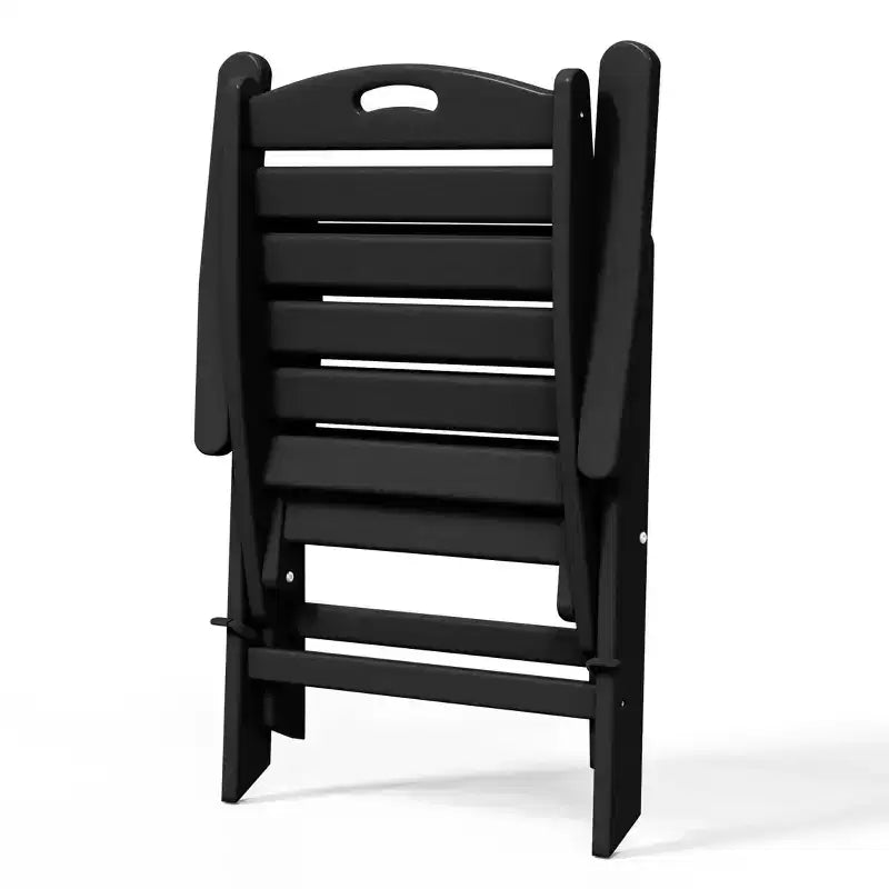 WestinTrends Azura, Set di 2 sedie pieghevoli da pranzo per esterni con schienale alto regolabile in HDPE