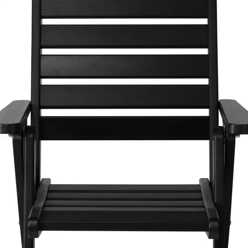 WestinTrends Azura, Set di 2 sedie pieghevoli da pranzo per esterni con schienale alto regolabile in HDPE