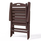 WestinTrends Azura, Set di 2 sedie pieghevoli da pranzo per esterni con schienale alto regolabile in HDPE
