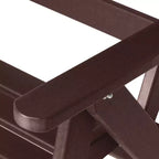 WestinTrends Azura, Set di 2 sedie pieghevoli da pranzo per esterni con schienale alto regolabile in HDPE