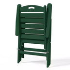 WestinTrends Azura, Set di 2 sedie pieghevoli da pranzo per esterni con schienale alto regolabile in HDPE