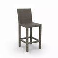 Covers&All Universal 30 in Armless Bar Stool, 18 in W, Oyster Flat Wicker