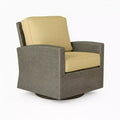 Covers&All Cabo 31 in W Swivel Glider Club Chair, Jacobean Wicker w / Sunbrella