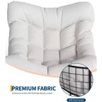 COZONY Poltrona a dondolo Papasan da esterno oversize – Robusta struttura in metallo, sedia a dondolo a uovo in rattan, poltrona relax per balcone, cortile, portico, camera da letto