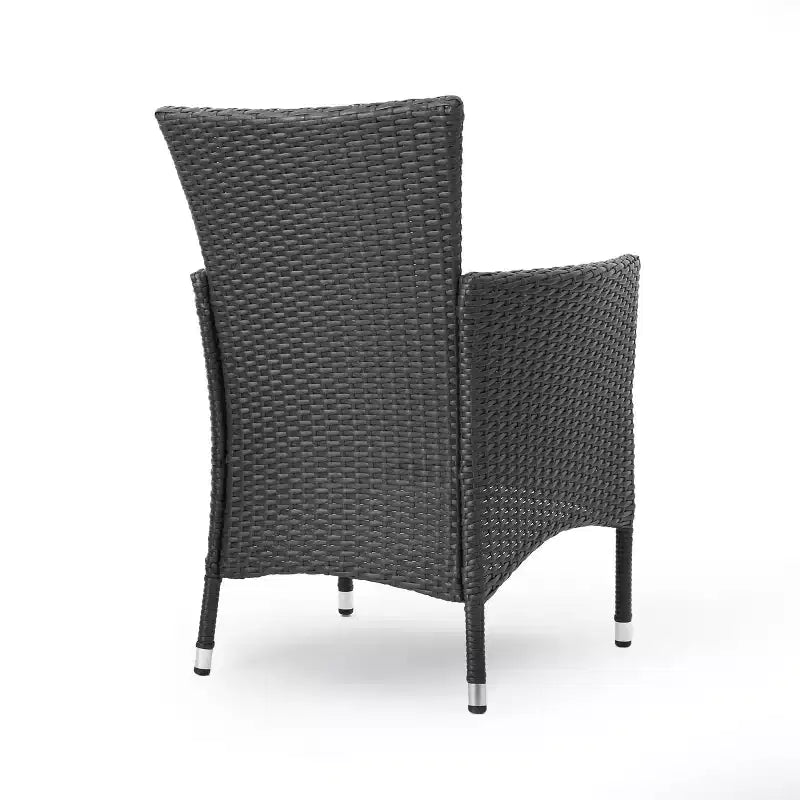 TUYOHW Sedie da pranzo da esterno set da 2, Sedie da pranzo da patio in vimini rattan con cuscini seduta resistenti all'acqua, Sedie da patio per cortile, balcone