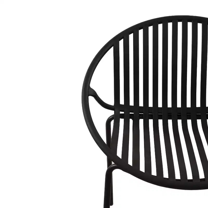 Set di 2 sedie da pranzo impilabili per esterni TUYOHW, sedie da pranzo da giardino con schienale intagliato, sedie da patio per cortile, balcone, capacità 136 kg