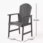 TUYOHW Sedie da Esterno per Sala da Pranzo Set da 2, Sedie da Pranzo da Giardino in Legno di Acacia con Seduta a Doghe, Sedie da Giardino Resistenti alle Intemperie per Cortile, Balcone