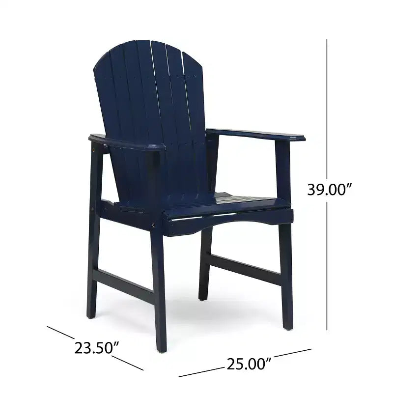 TUYOHW Sedie da Esterno per Sala da Pranzo Set da 2, Sedie da Pranzo da Giardino in Legno di Acacia con Seduta a Doghe, Sedie da Giardino Resistenti alle Intemperie per Cortile, Balcone