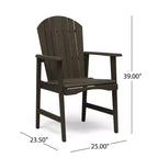 TUYOHW Sedie da Esterno per Sala da Pranzo Set da 2, Sedie da Pranzo da Giardino in Legno di Acacia con Seduta a Doghe, Sedie da Giardino Resistenti alle Intemperie per Cortile, Balcone
