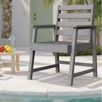 TUYOHW Sedia da Esterno, Set da 1, Sedia da Pranzo Singola Oversize per Patio, Sedia da Giardino in HDPE per Cortile e Balcone, Resistente allo Sbiadimento ed Ecologica