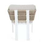 Christopher Knight Home Yuina Sedie da pranzo moderne da esterno in alluminio con cuscino (set da 2)