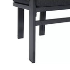 Christopher Knight Home Yuina Sedie da pranzo moderne da esterno in alluminio con cuscino (set da 2)