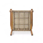 Set di 2 sedie da pranzo per esterni, sedie ergonomiche da giardino, poltrona resistente alle intemperie, legno di acacia e vimini, teak - ModernLuxe