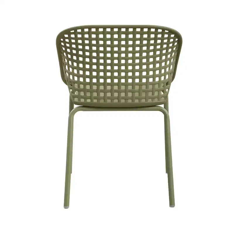 Christopher Knight Home Chaitanya Sedie moderne in ferro e plastica per patio (set da 2)