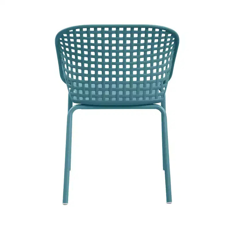 Christopher Knight Home Chaitanya Sedie moderne in ferro e plastica per patio (set da 2)