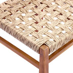 Christopher Knight Home Yolaine Chaise de salle à manger d'extérieur en acacia et rotin tressé (Lot de 2)