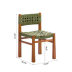 Christopher Knight Home Yolaine Chaise de salle à manger d'extérieur en acacia et rotin tressé (Lot de 2)